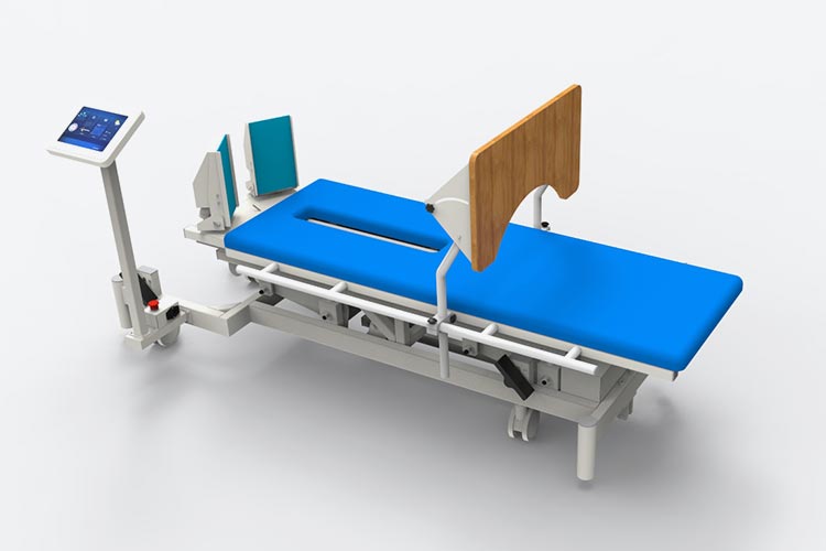 Rehabilitation upright bed